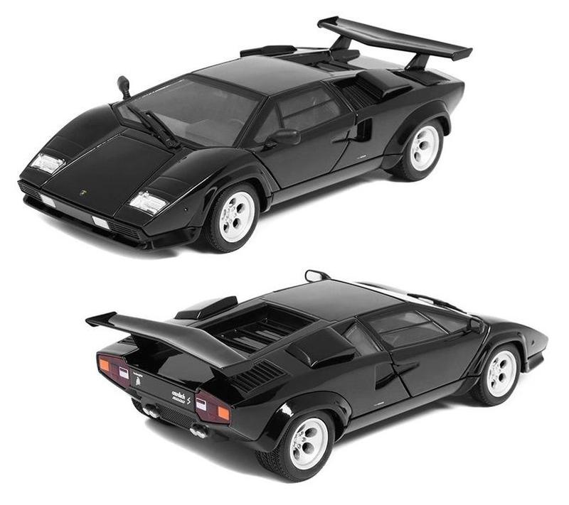 Lamborghini Countach LP 5000 ブラック Lamborghini Countach LP 5000 S - Nex Models - 1/24 - Welly